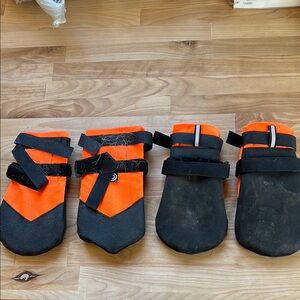 Orange and Black Dog Boots